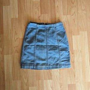 Light Denim Free People Skirt